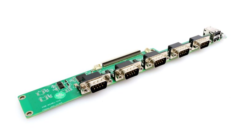 COB-D23B1 · 6 串口 + 2×USB 接口扩展板