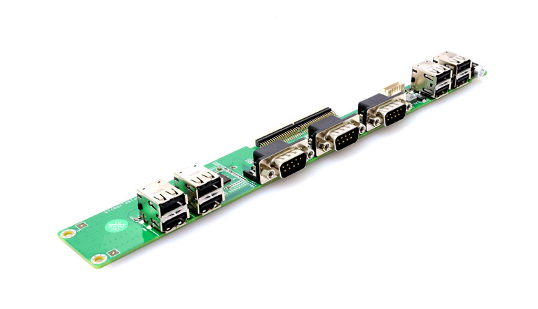 COB-D2575 · 8×USB + 3×RS232 高密度扩展板