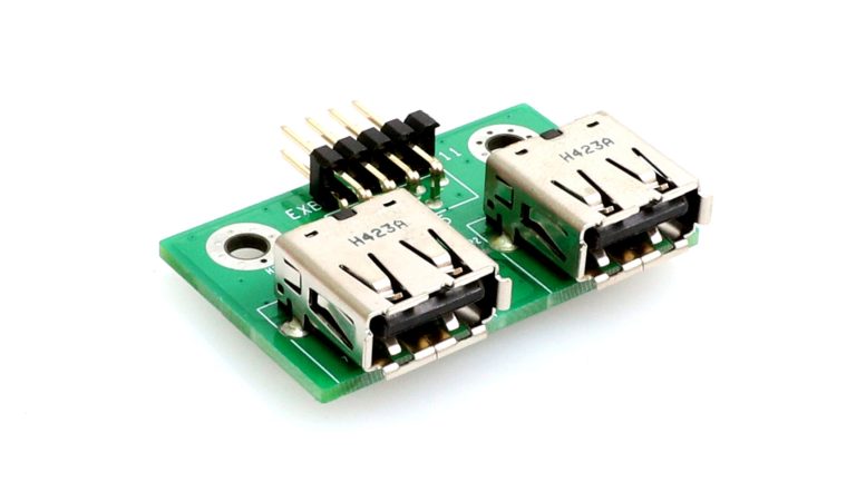 EXB-USBA · 2×USB 2.0 精简扩展板