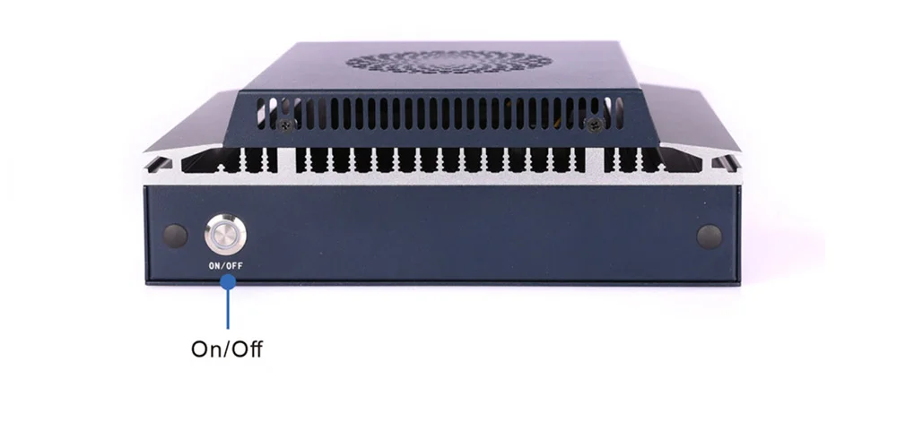 EPC-102B 嵌入式工业计算机 - 后面板 I/O 接口布局图